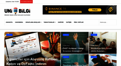 unibilgi.net - unibilgi - üniversite bilgi platformu
