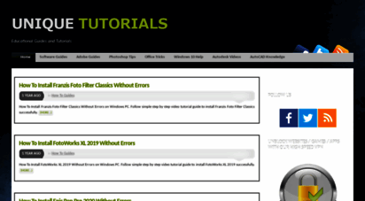 unique-tutorials.info - unique tutorials - educational guides and tutorials