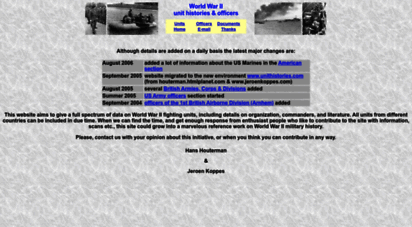 unithistories.com - world war ii unit histories & officers