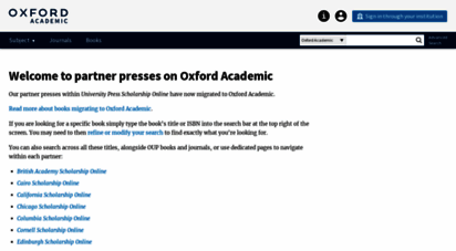 universitypressscholarship.com