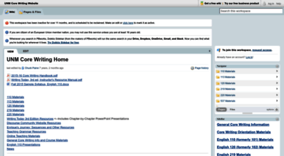 unmcorewriting.pbworks.com