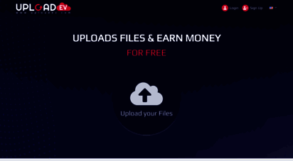 uploadev.org - uploadev - upload files & easy way to earn money