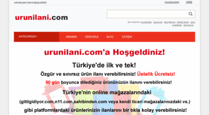 urunilani.com - urunilani.com - türkiye´nin ilk ve tek ürün ilan portalı