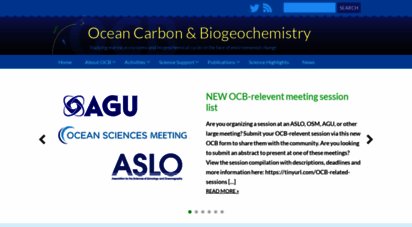 us-ocb.org - ocb: ocean carbon & biogeochemistry : home page