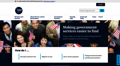 usa.gov - official guide to government information and services  usagov