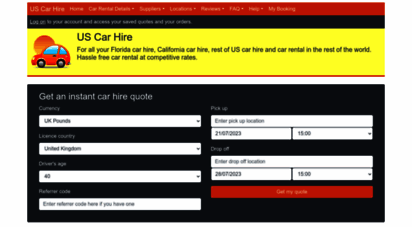 uscarhire.com - florida car hire and us car hire