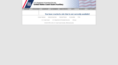 uscgaux.info - uscgaux unit website directory - united states coast guard auxiliary