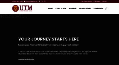utm.my - universiti teknologi malaysia utm official website