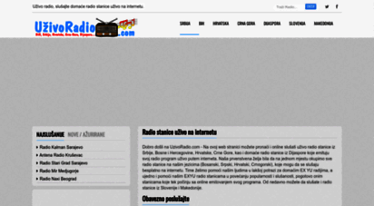 uzivoradio.com - uživo radio stanice, radio streaming uživo na internetu!