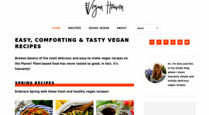 veganheaven.org - heavenly simple & delicious vegan recipes - vegan heaven