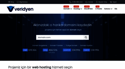 veridyen.com - veridyen - web hosting, domain ve sunucu hizmetleri