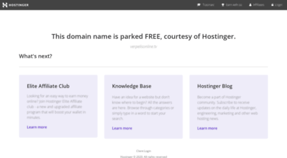 verpelisonline.tv - parked domain name on hostinger dns system