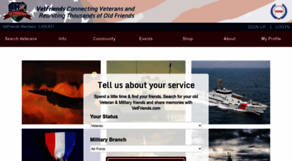 vetfriends.com - vetfriends.com  military buddy finder & online military store