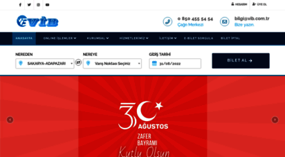 vib.com.tr - sakarya vib turizm sakarya, istanbul, ankara, izmir online bilet satış