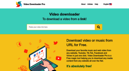 videodownloaderpro.net - video downloader pro: save mp3, mp4, hd videos from any website