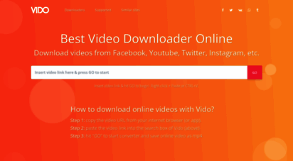 vido.download - vido free video downloader online. download online videos.