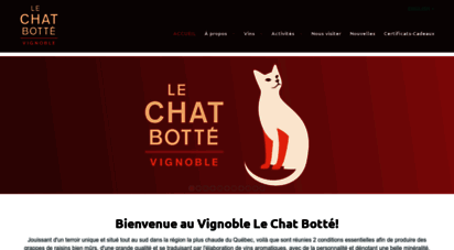 vignoblelechatbotte.com - accueil vignoble le chat bott&eacute