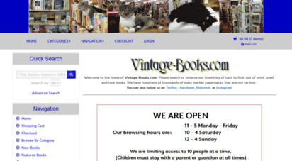 vintage-books.com - home page - vintage books