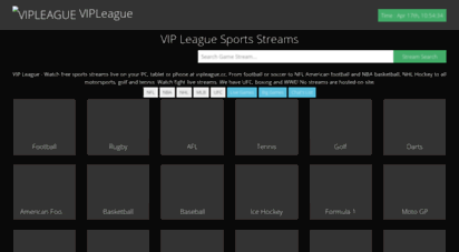 vipleague.bz - vip league free sports streaming & schedule online