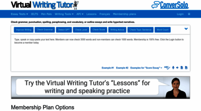 virtualwritingtutor.com - virtual writing tutor esl grammar checker