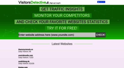visitorsdetective.com - website traffic estimator  check website traffic with visitors detective!