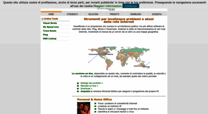 visualroute.it - visualroute - software per localizzare problemi e abusi della rete inernet