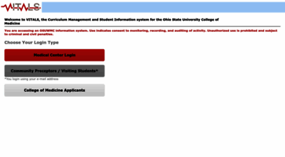 vitals.osumc.edu