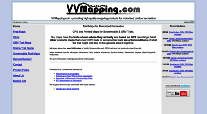vvmapping.com - vvmapping.com - gps and printable maps - snowmobile and orv trails