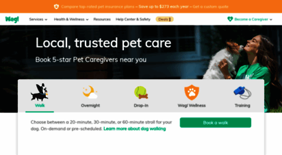 wagwalking.com - wagwalking.com  trusted local dog walkers, pet sitters, trainers and more