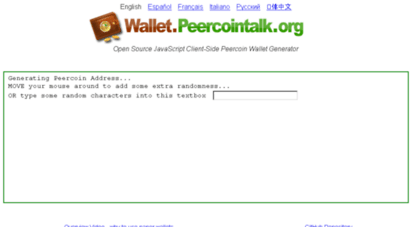 wallet.peercointalk.org