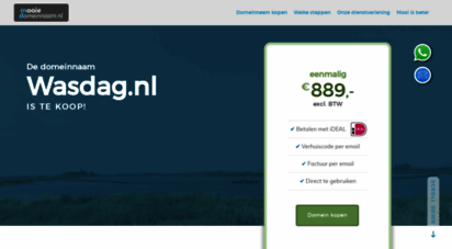wasdag.nl - de domeinnaam wasdag.nl is te koop.