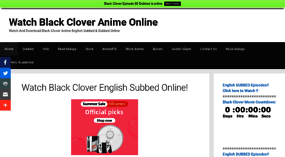 watchblackclover.com - watch black clover anime online