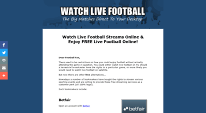 watchlivefootball.com - watch free uk live football streams