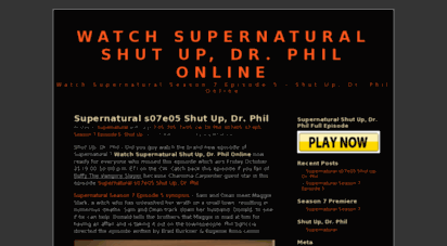 watchsupernaturalshutupdrphilonline.wordpress.com