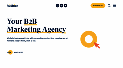 wearehattrick.com - content marketing agency  b2b lead generation  hattrick