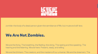 wearenotzombies.tv