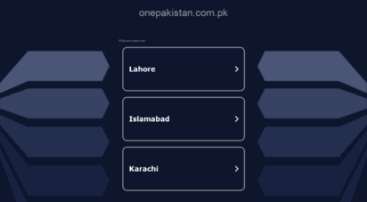 weather.onepakistan.com.pk