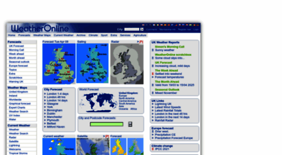 weatheronline.co.uk - weather online uk - current weather and weather forecast worldwide