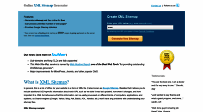 web-site-map.com - xml sitemap generator - create free google sitemaps online
