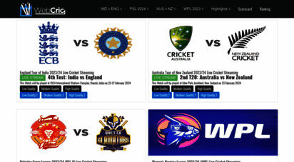 webcric.com - webcric  live cricket streaming  england vs sri lanka live cricket streaming  south africa vs west indies live cricket streamin