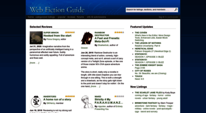 webfictionguide.com - web fiction guide  free online novels, story collections, reviews