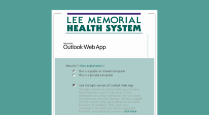 webmail2.leememorial.org - 