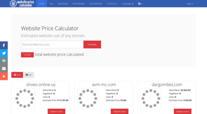 websitepricecalculator.net
