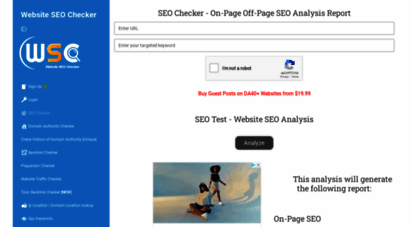 websiteseochecker.com - website seo checker  full seo anlysis on-page off-page