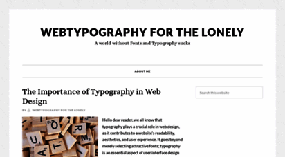 webtypographyforthelonely.com