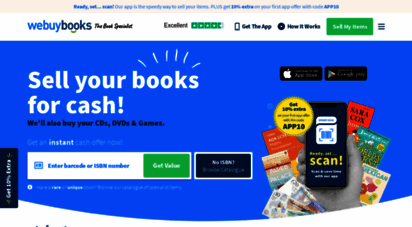 webuybooks.co.uk - sell your books, cds, dvd´s and games for cash! - webuybooks.co.uk