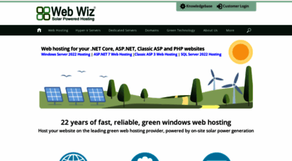 webwiz.net - green hosting, web, cloud & dedicated server hosting  web wiz