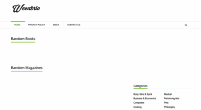 wecabrio.com - online library of best seller books, ebooks and audiobooks ready to download