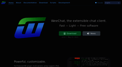 weechat.org - weechat, the extensible chat client