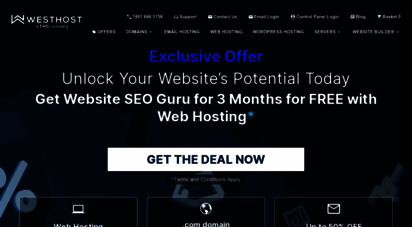 westhost.com - hosting, domain, email services  see our latest offers